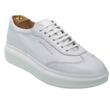 Sneakers barbati piele alba