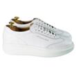 Sneakers barbati piele alba
