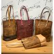 Shoper bag de dama din piele naturala
