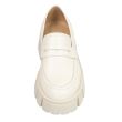 Loafer de dama bej din piele