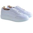 Sneakers barbati piele alba