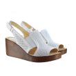 Sandale Dama F8955-1, Culoarea Alb, din Piele Naturala, 