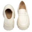 Loafer de dama bej din piele