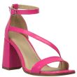 sandale dama piele culoare fucsia