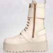 Bocanci din piele bej T150 