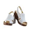 Sandale Dama F8955-1, Culoarea Alb, din Piele Naturala, 