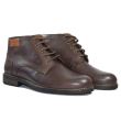 Ghete barbati, MARK5 MARO INCHIS, din piele naturala