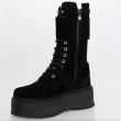 Ghete dama piele intoarsa T150 Negru