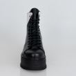 Ghete joase din piele DUAL negru/alb