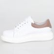 pantofi sport albi piele dama
