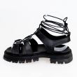 Sandale de dama negre GLADIATOR