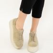 pantofi bej cu platforma