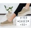 pantofi bej piele