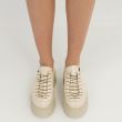 Pantofi de dama cu platforma,piele bej, VIGO 