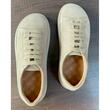 Sneakers Ted TB100 din piele întoarsă bej, vedere de sus, cu spațiu generos pentru degete și construcție anatomică.