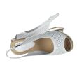Sandale Dama F8959, Culoarea Alb, din Piele Naturala, 