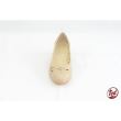 Pantofi dama perforati, F95 LAC BEJ, din piele naturala, 
