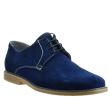 Pantofi casual, 0262 Albastru Denim, din Piele Intoarsa Naturala