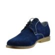 Pantofi casual, 0262 Albastru Denim, din Piele Intoarsa Naturala