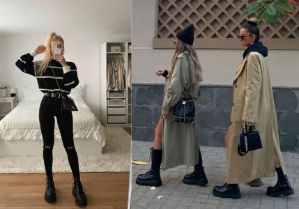 Idei de outfit-uri cu bocanci de dama din piele