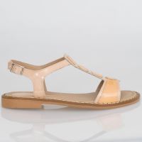 Sandale dama fara toc piele bej AMOS1 