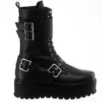 Bocanci negri din piele T150 