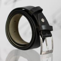 Curele din piele neagra 3,5 cm 