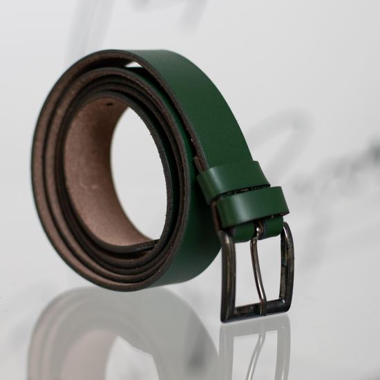 Curele din piele verde 2,5 cm