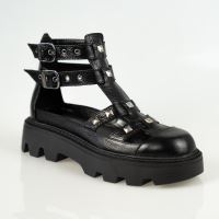 Sandale de dama negre cu tinte DEFENDER
