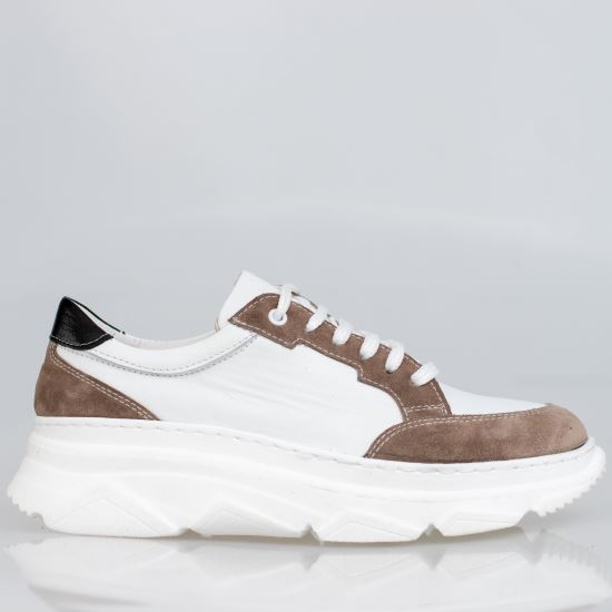 Sneakers dama piele albi  NEBULA