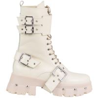 Bocanci dama piele  Crem  HARLEY  