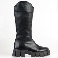 Cizme de dama din piele BOTTEGA negre