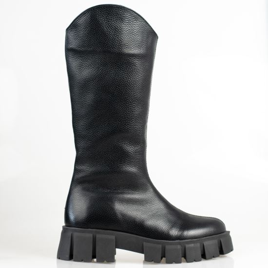 Cizme de dama din piele BOTTEGA negre