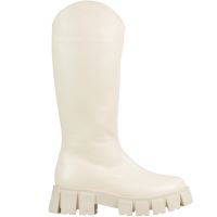 Cizme de dama din piele BOTTEGA crem