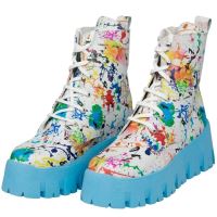 Ghete dama de vara din piele FRESH BLU