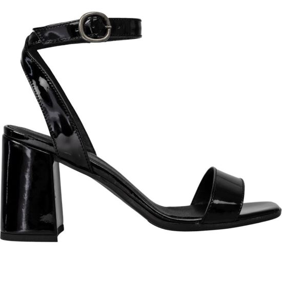 Sandale dama piele cu toc gros Euphoria Lac Negru 