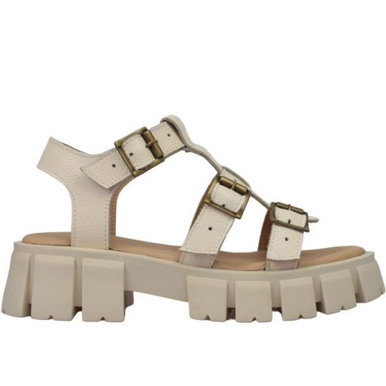 Sandale cu talpa groasa de Dama ESRA Bej