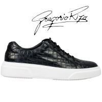 Sneakers Karl din piele naturala,negri