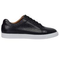 Sneakers smart casual de barbati Sheffield negru croco 