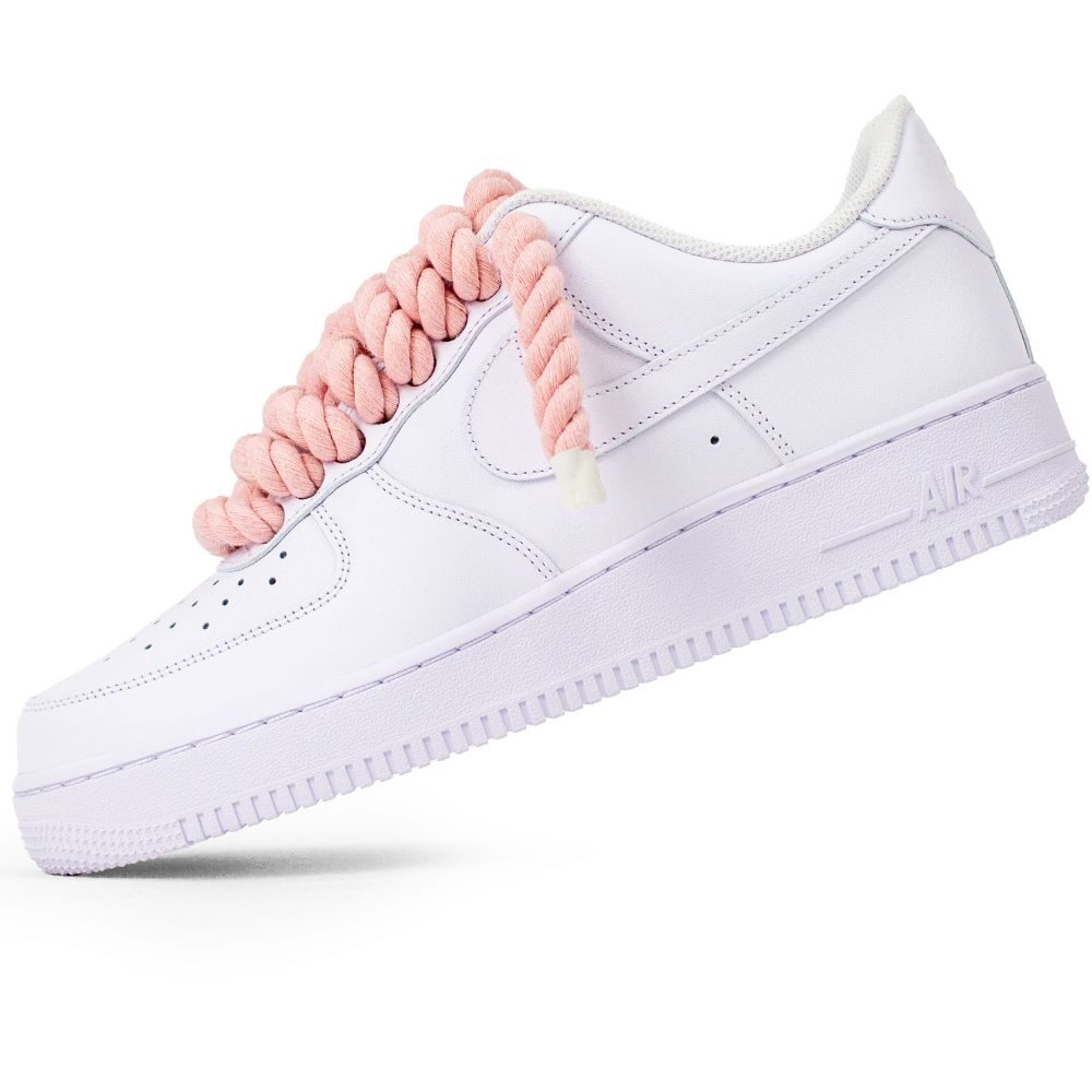 Pink Rope Laces Af1 Șireturile groase Rope Lace adaugă un plus de originalitate.Detalii ...