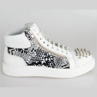 Sneakers Spikes Python imprimeu alb+gri Kobe