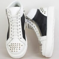 Sneakers Spikes piele imprimeu Phyton ng+alb Rodman D