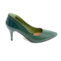 Pantofi dama eleganti, 1279 VERDE+LAC VERDE, din piele naturala