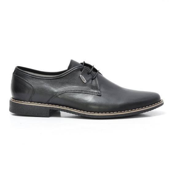 Pantofi barbati casual, 2155 NEGRU, din piele naturala
