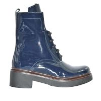 Ghete dama, PAMELA1 LAC DENIM, din piele naturala