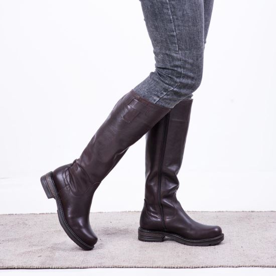 Cizme dama, LENS4 MARO, din piele naturala, 