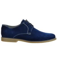 Pantofi casual, 0262 Albastru Denim, din Piele Intoarsa Naturala