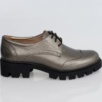 Pantofi dama casual oxford ISA1 BRONZE