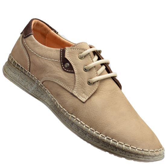 Pantofi barbati Bej Piele Nabuk