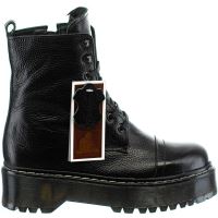 Bocanci AYSHA din Piele, Negri